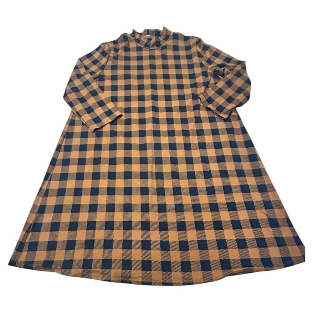 Celebrate Together Black & Rust Checkered dress NWOT